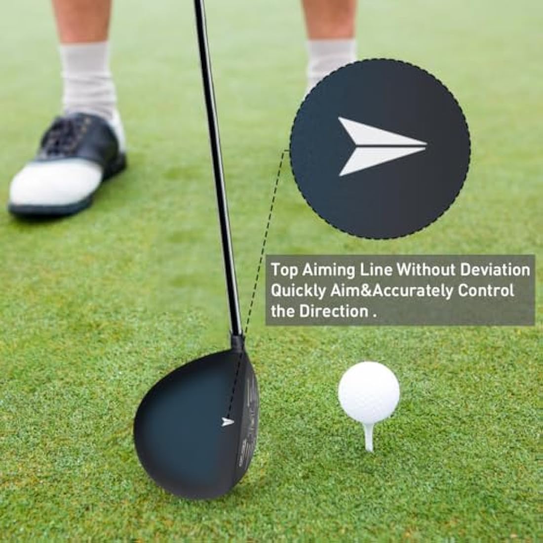 MAZEL Titanium Golf Driver for Men 460CC Right Handed, Premium Cup Face Design Maximize Ball Distance