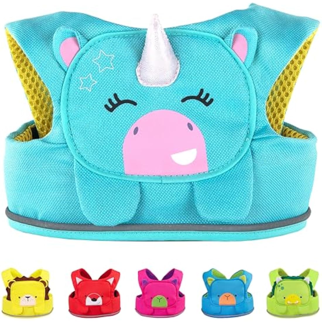 Trunki ToddlePak - Fuss Free Baby Walking Reins and Toddler Safety Harness – Una Unicorn (Teal)