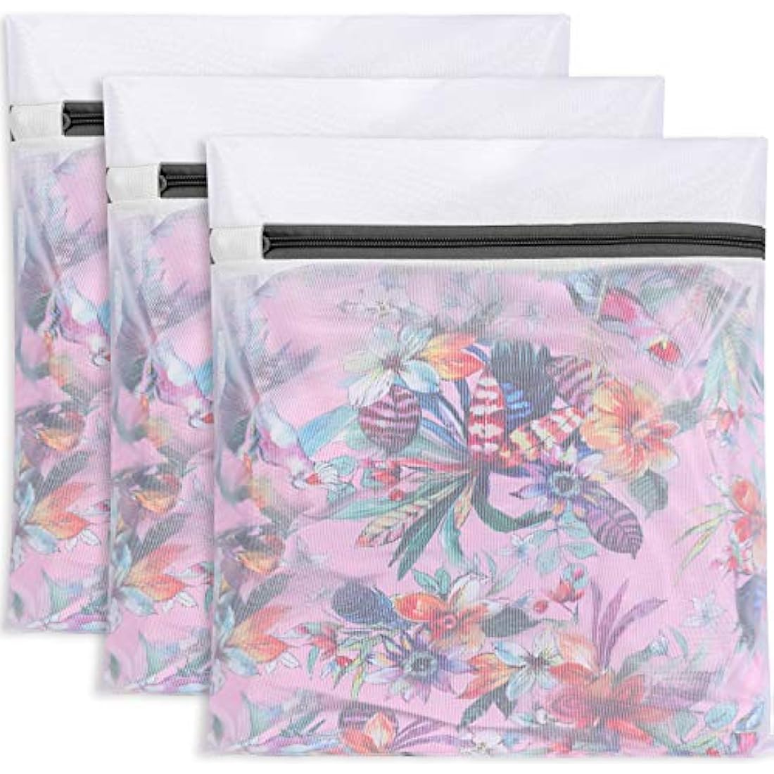 BAGAIL Mesh Laundry Bags, Washing Machine Wash Bags, Reusable and Durable Mesh Wash Bags for Delicate Blouse, Hosiery, Underwear, Bra, Lingerie and Baby Clothes, Great for Travel Storage Organization