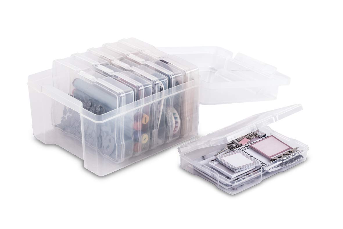 Rayher 39572000 Storage Box with 6 compartments, 210x185x140mm