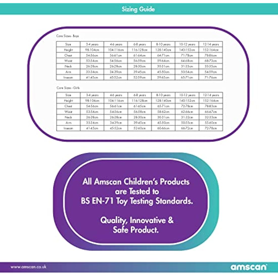 amscan (PKT) (Fix 25/25**(25) (9906058) Child Boys Batman Classic Costume (4-6yr) - (BL1238)