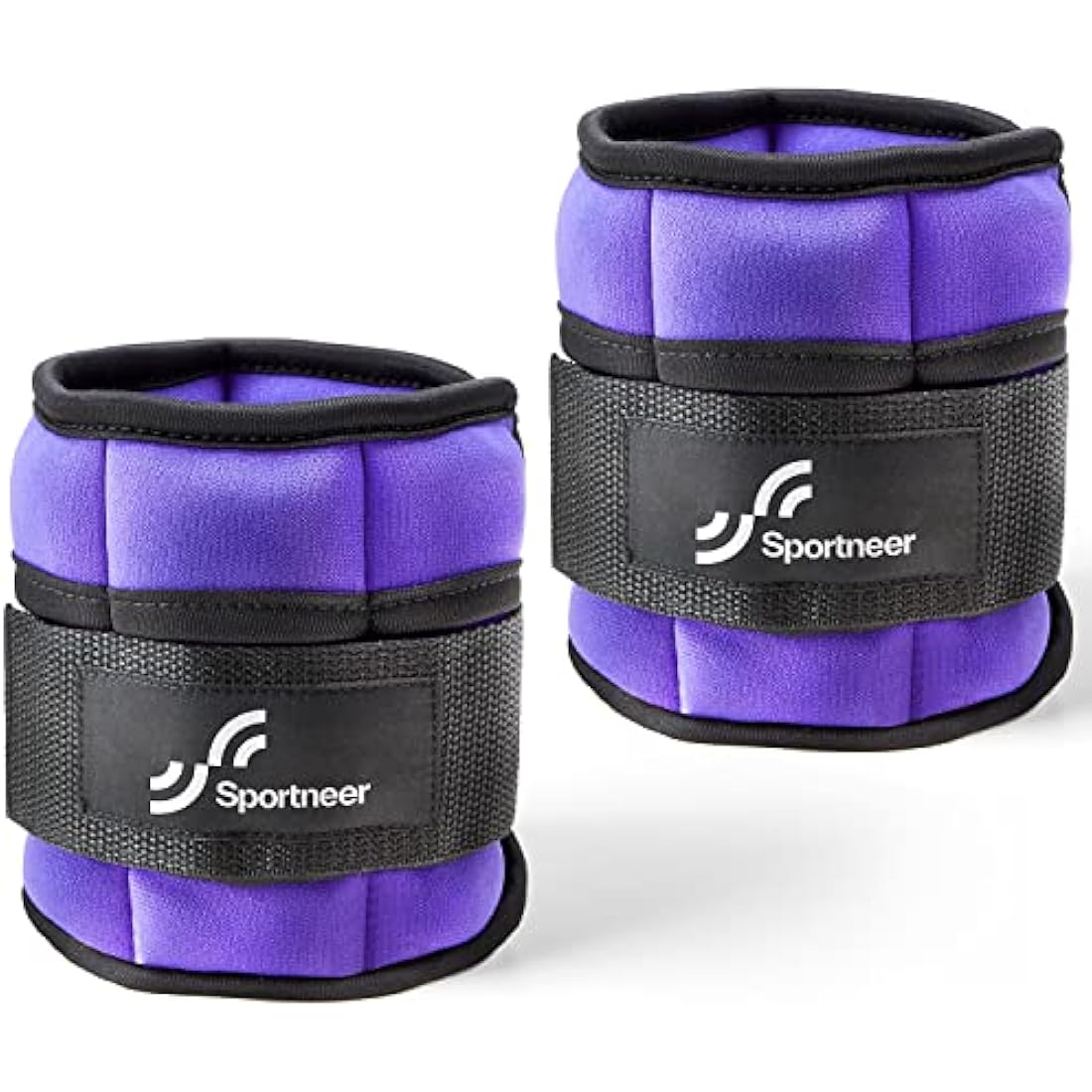 Sportneer Ankle Weights Adjustable Ankle Weights Set Wrist Strap 0.45kg - 2.25kg Each Ankle, 0.9kg - 4.5kg a Pair