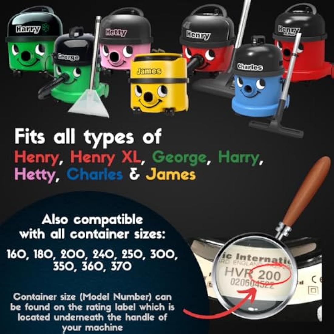 Genuine Numatic Henry Easy Ride Airo Brush Floor Head Black Perfect for Hard Floors & Carpet attachment 907424 909553 for all 32mm Henry Vacuum Cleaners 6 Months Warranty