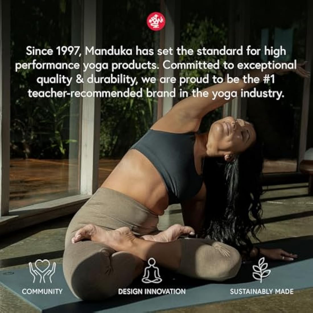 Manduka PRO Yoga Mat – Premium 6mm Thick Mat, High Performance Grip, Ultra Dense Cushioning for Support and Stability in Yoga, Pilates, Gym and Any General Fitness