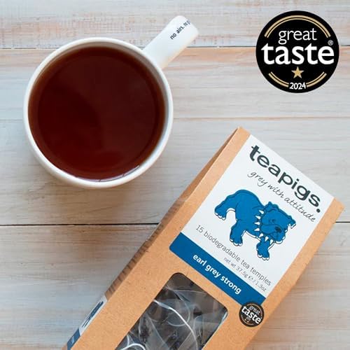 Teapigs Earl Grey Strong Tea Made With Whole Leaves (1 Pack of 50 Tea Bags)