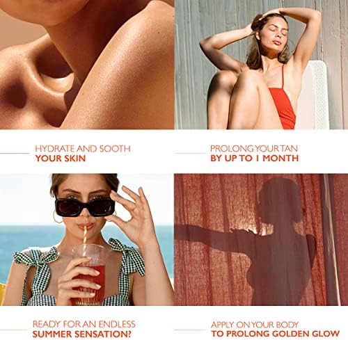Lancaster Golden Tan Maximizer After Sun Lotion 250ml, One Month Prolonging, Natural Accelerator, Soothes and Calms Sun-Exposed Skin, Softens Skin with Velvety Finish
