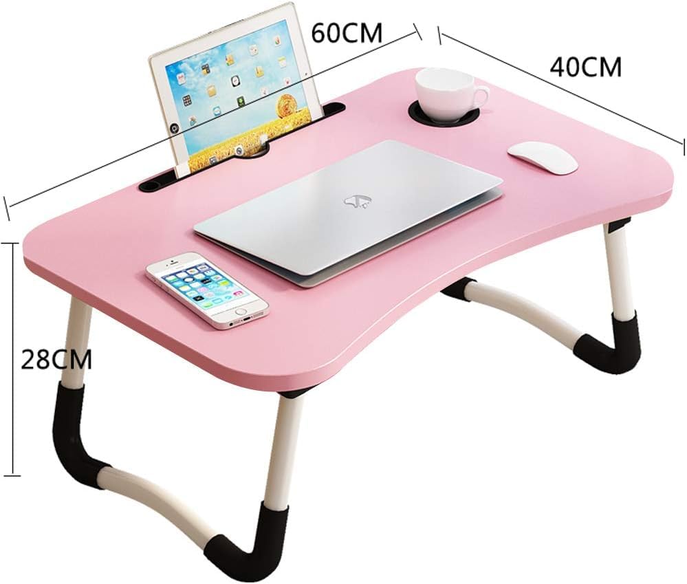 Supreme Supplies Premium Laptop Bed Table for Ultimate Comfort and Efficiency, Foldable Lap Desk For Bed and Sofa Breakfast Bed Tray
