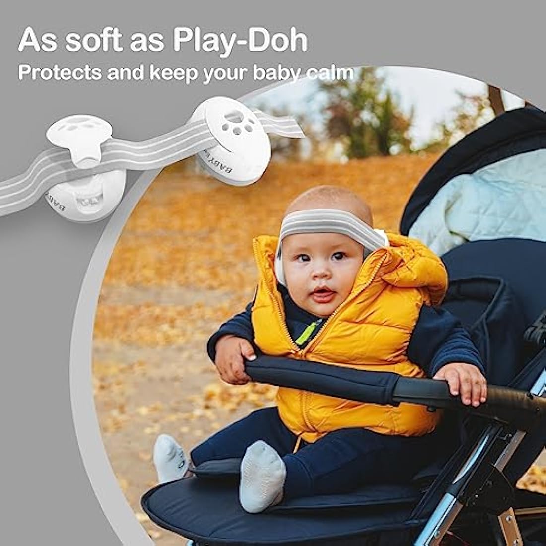 ZOHAN Baby Ear Defenders Boys 0-36 Months Autism Noise Cancelling Headphones for Sleeping Airplane Fireworks,Toddler Hearing Protection,Adjustable Soft Headband,Newborn Baby