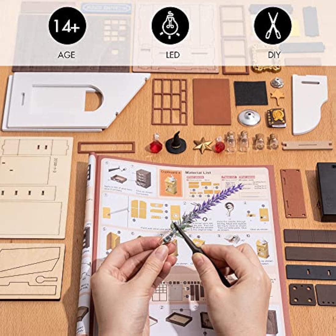 Rolife DIY Miniature House Kits-Kiki's Magic Emporium-Mini Room Decor for Teen Girls Boys Women (DG155)