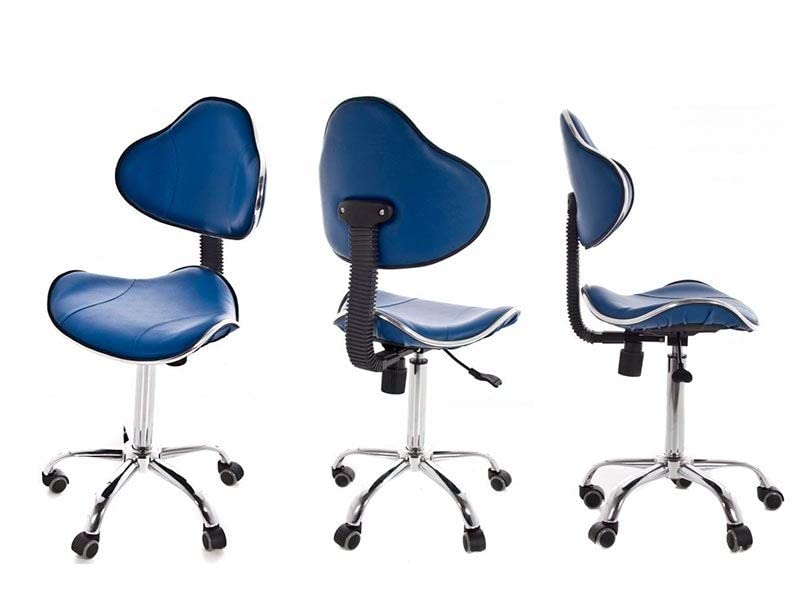 QUIRUMED Ergonomic stool with gas lift and 5 wheels. Black