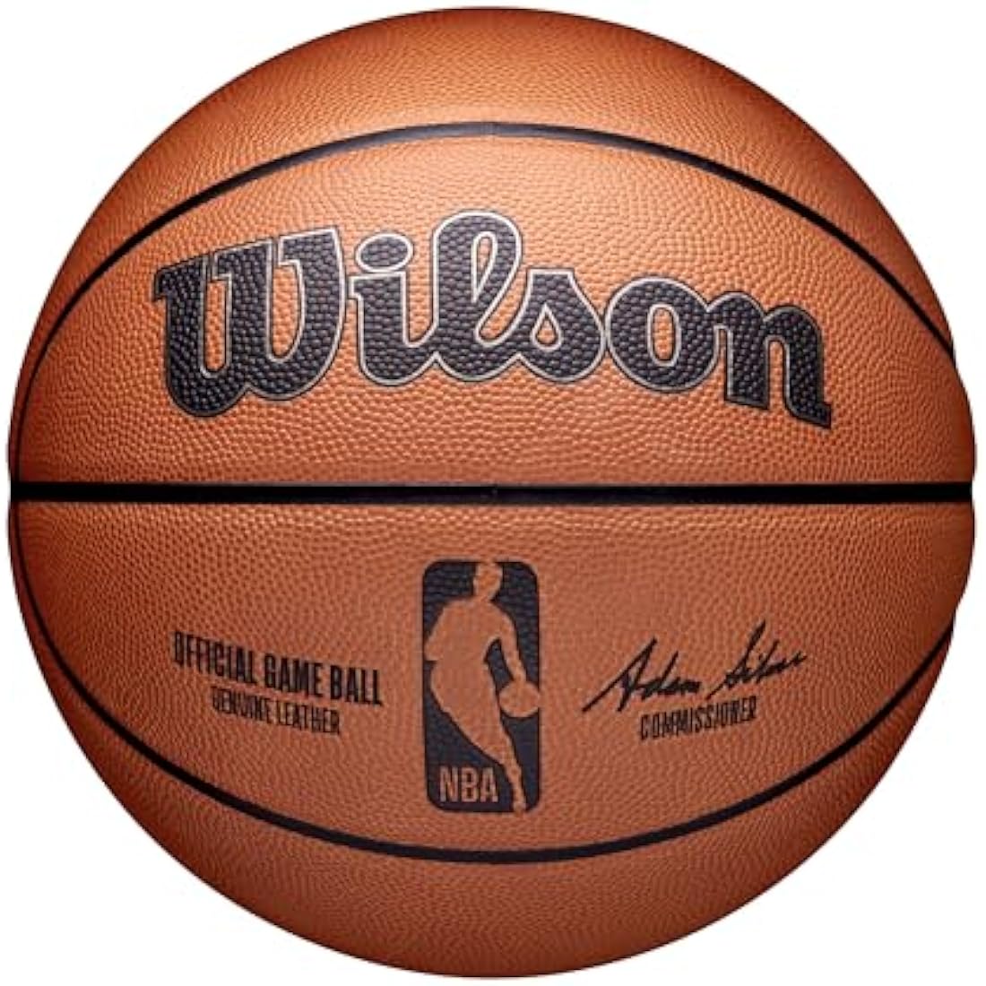 Wilson NBA Official Game Ball, Indoor, Leather, Size: 7, Brown