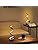 Set of 2 Modern Spiral LED Table Lamps,ELINKUME Warm White Bedroom Bedside Lamp,Stepless Dimmable,Living Room Minimalist Decorative Lighting 12W,Reading Desk Light for Office and Study,Black