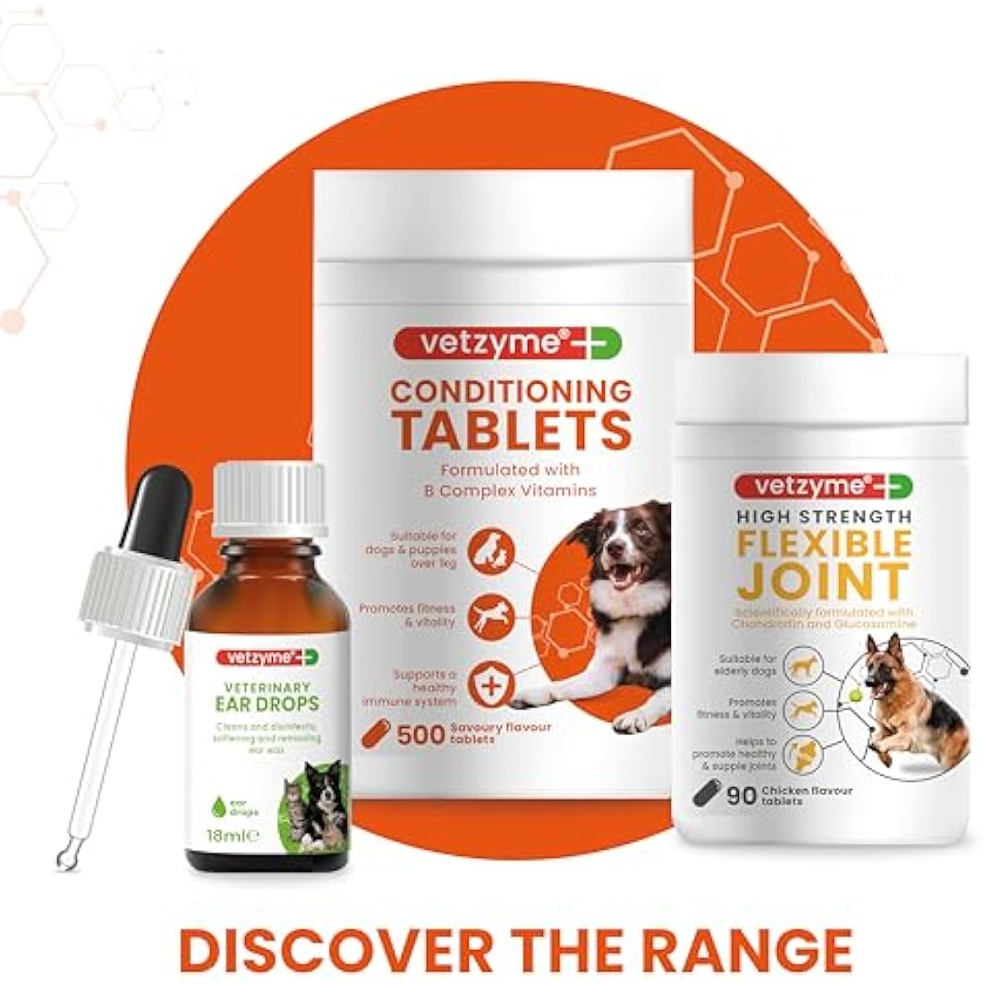 Vetzyme Conditioning Tablets for Dogs (3000 Tablets) - With B Complex Vitamins to Promote Fitness and Support a Healthy Immune System