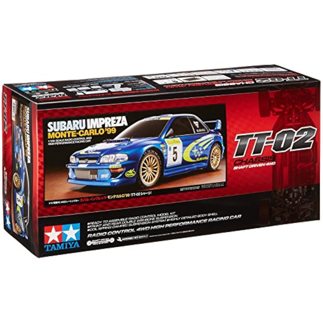 Tamiya 58632 – 1:10 RC Subaru Impreza MC 99 TT-02 Model Car