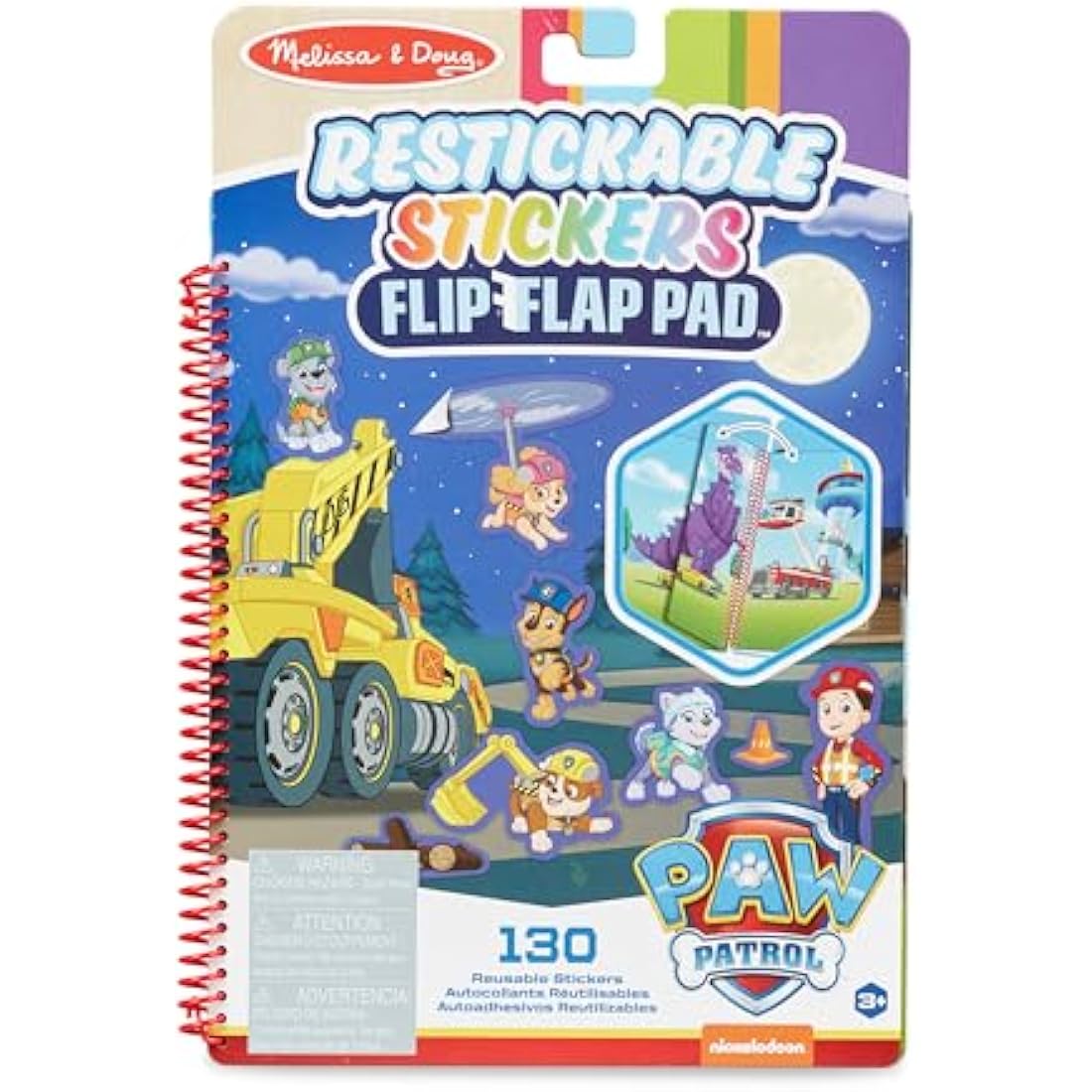 Melissa & Doug PAW Patrol Reusable Stickers Ultimate Rescue | Activity Pad | Sticker Book | 3+ | Gift for Boy or Girl