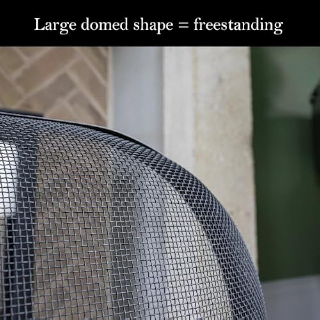 JVL Black Cairngorn Spark guard, fire guard, fire screen, fire surround