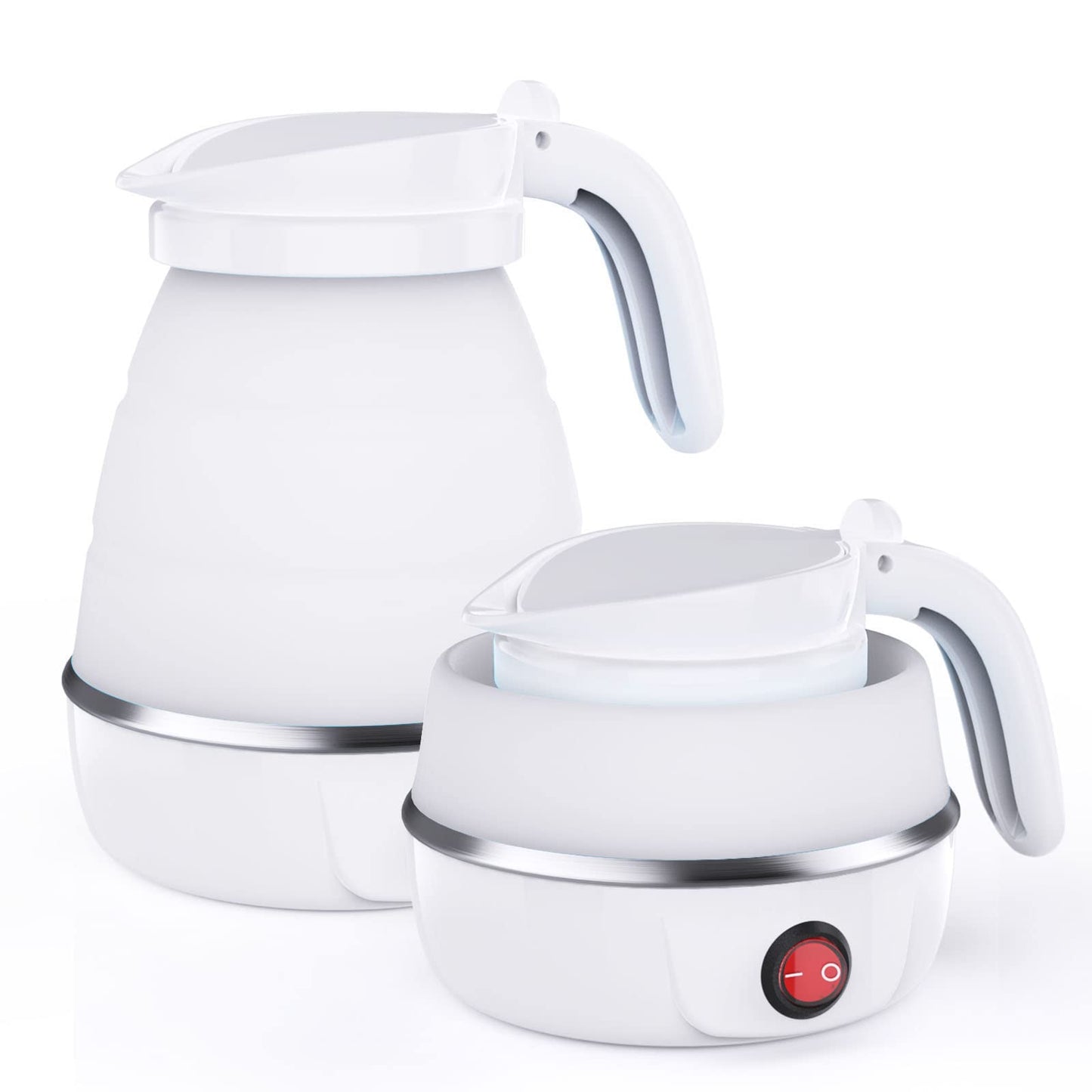 YudouTech Foldable Electric Kettle, Camping Kettle, Mini Travel Silicone Electric Water Boiler, Tea Coffee Maker, Portable Coffee Kettle with