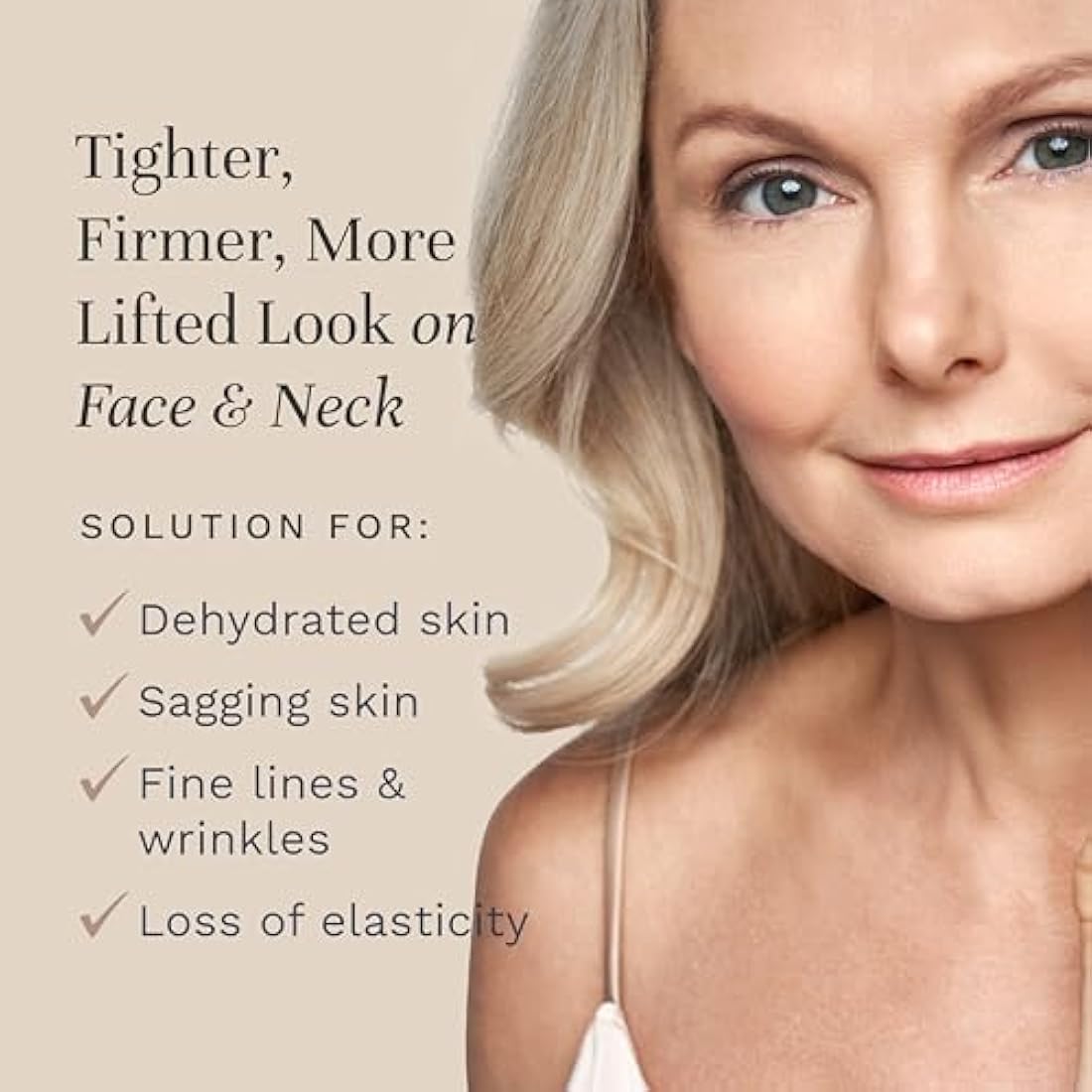 City Beauty Advanced Action Sculpting Cream - Solution for Saggy Jawline, Drooping Face, and Neck Wrinkles - Firming Cream for Loose, Sagging Skin