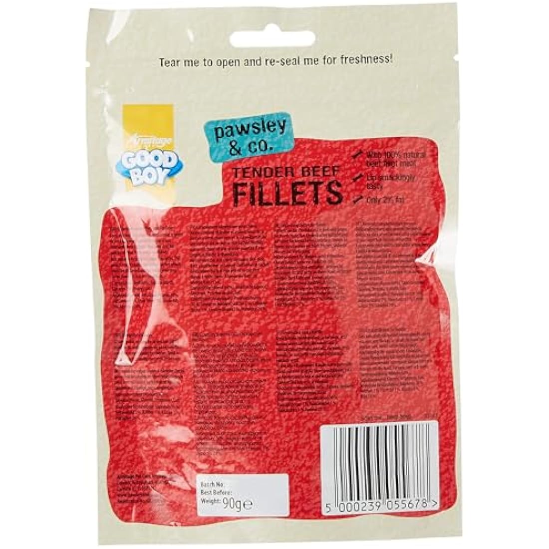 Armitage Good Boy Tender Beef Fillets, 90g