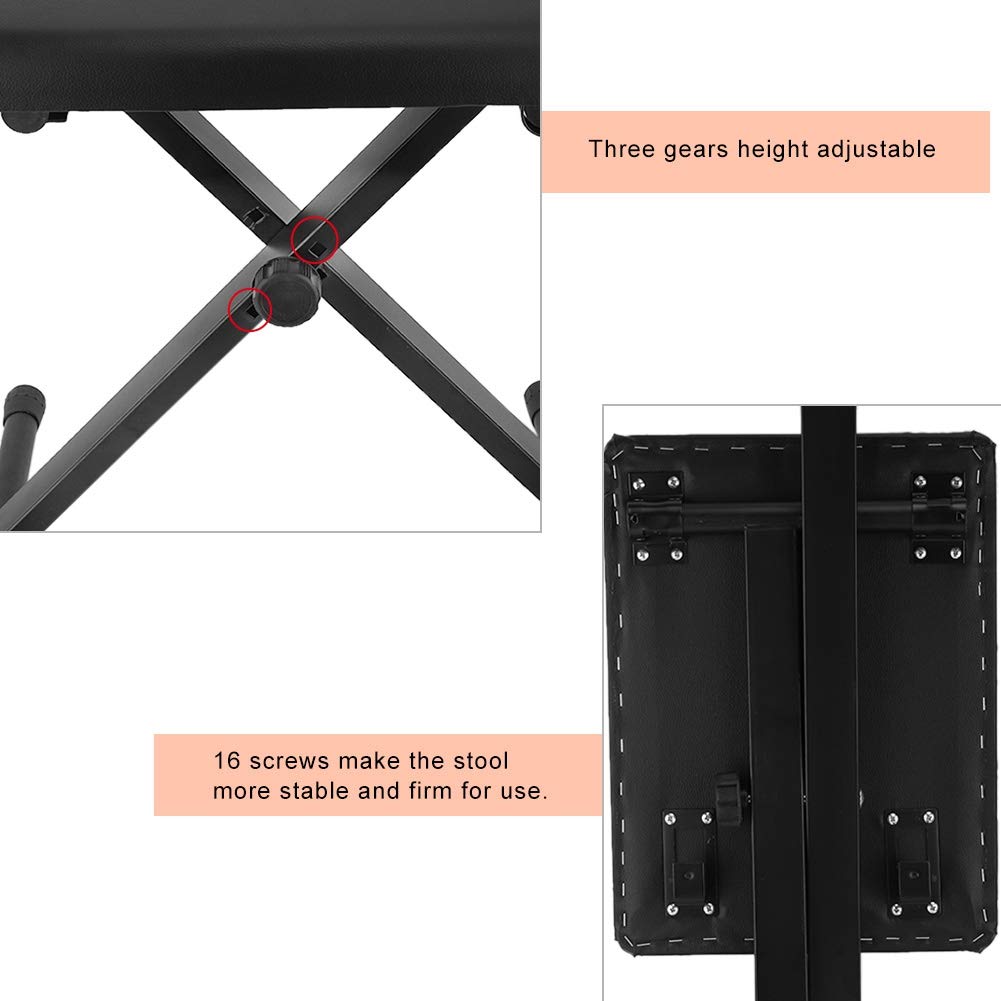 Lecxin Leg Rest Stool, Foldable Height Adjustable 47Cm 50Cm 52Cm Tattoo Leg Rest Stool Stand Leg Bracket Leg Rest Stand With Thick Cushion