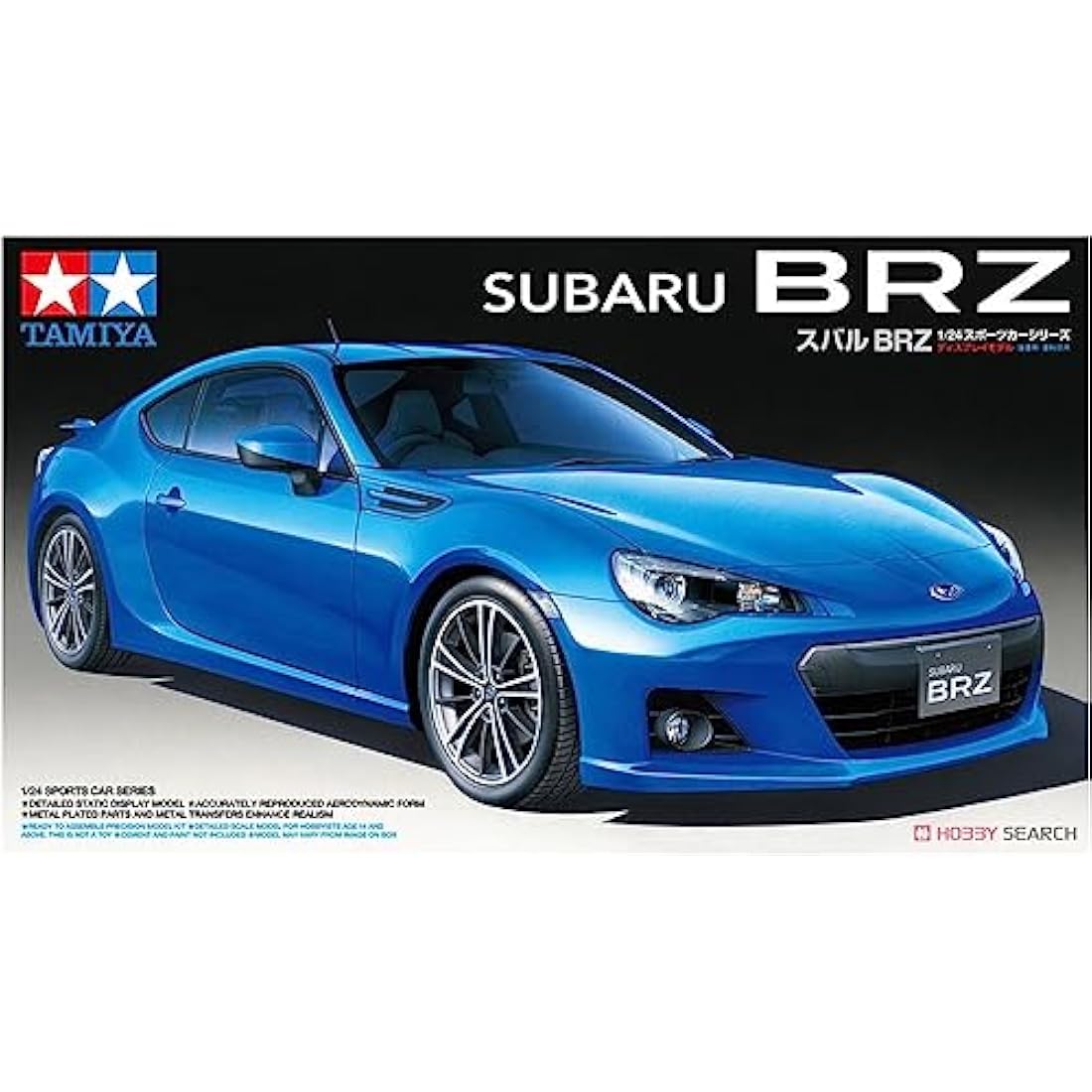 TAMIYA TAM24324-1:24 Subaru BRZ - Plastic Construction Kit - Model Building - Car Kit - Faithful Replica - Detailed Kit - Crafts - Hobby - Assembly, Blue