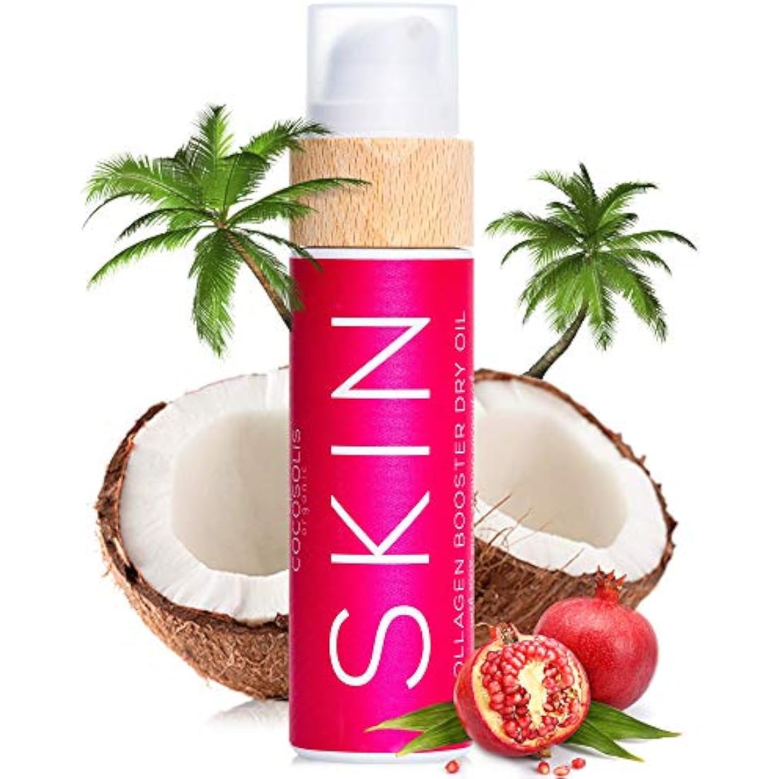 COCOSOLIS SKIN Collagen Booster Dry Oil | Organic Oil with Natural Anti-age Effect | For Body & Face | For Smooth, Young & Tight Skin | Reduce Fine Lines & Wrinkles