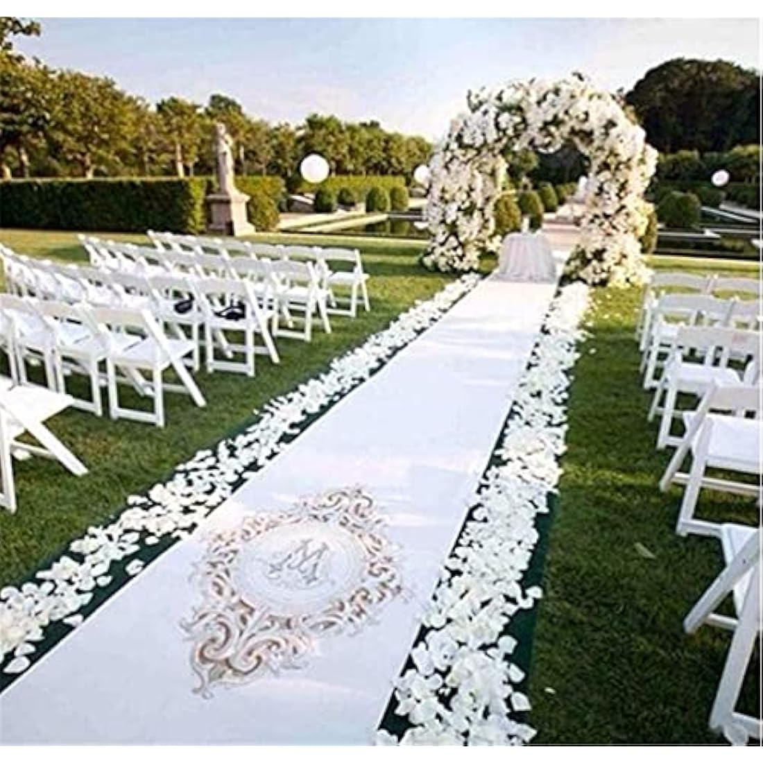 RuiChy 1000pcs Silk Artificial Rose Petals for Wedding Flowers Home Party Romantic Night Anniversary Valentine's Day, White