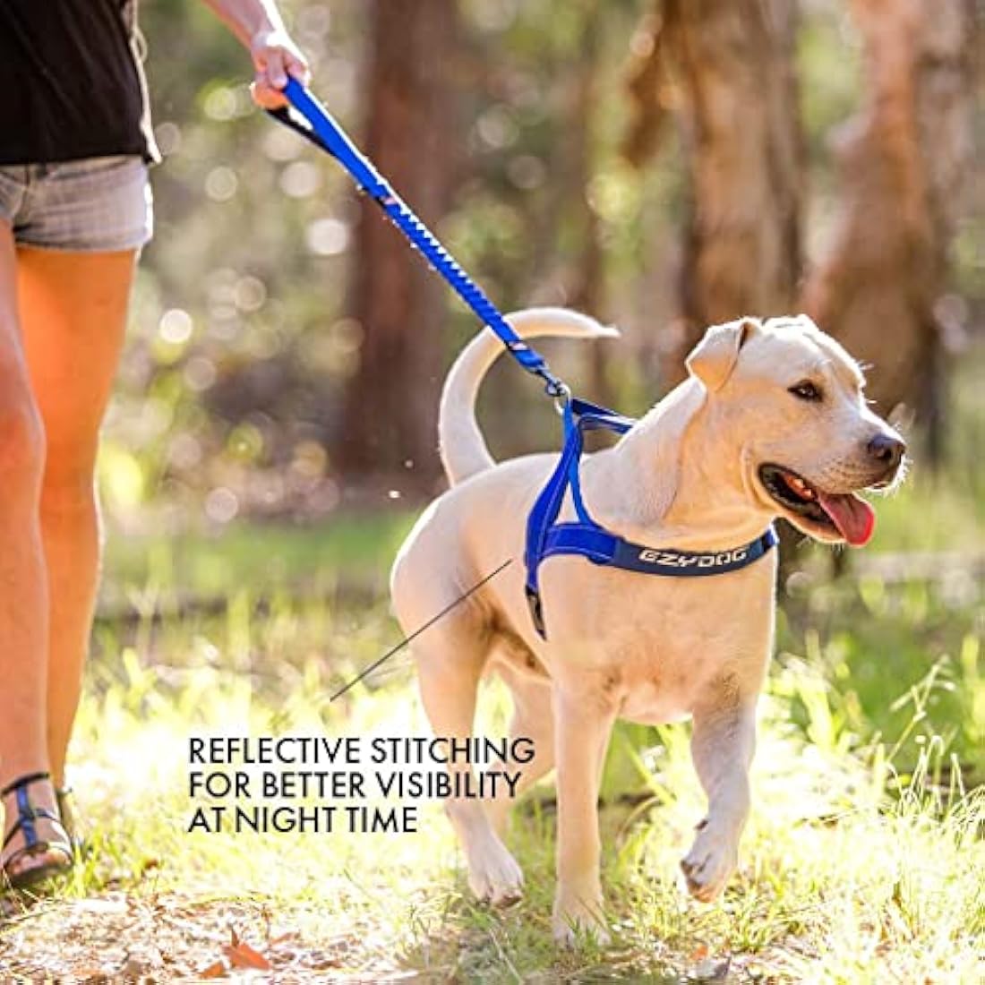 EZYDOG Quick Fit Dog Harness | Small, Medium, Large, K9, Reflective Stitching, Water Resistant Materials, No Pull (Corduroy)