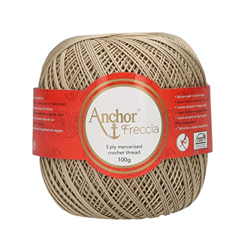 Anchor 4770006-00831 Crochet Yarn, 100% Cotton, 831, Thickness 6, 163 g