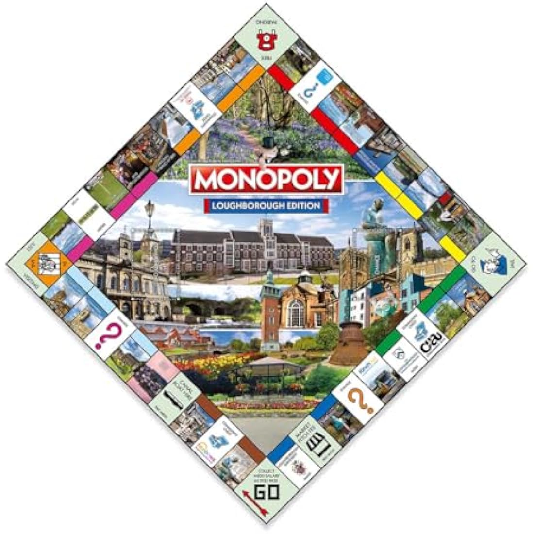 Winning Moves Loughborough Monopoly Board Game, Tour around the board, buy, sell and trade your way to success, makes a great gift for ages 8 plus