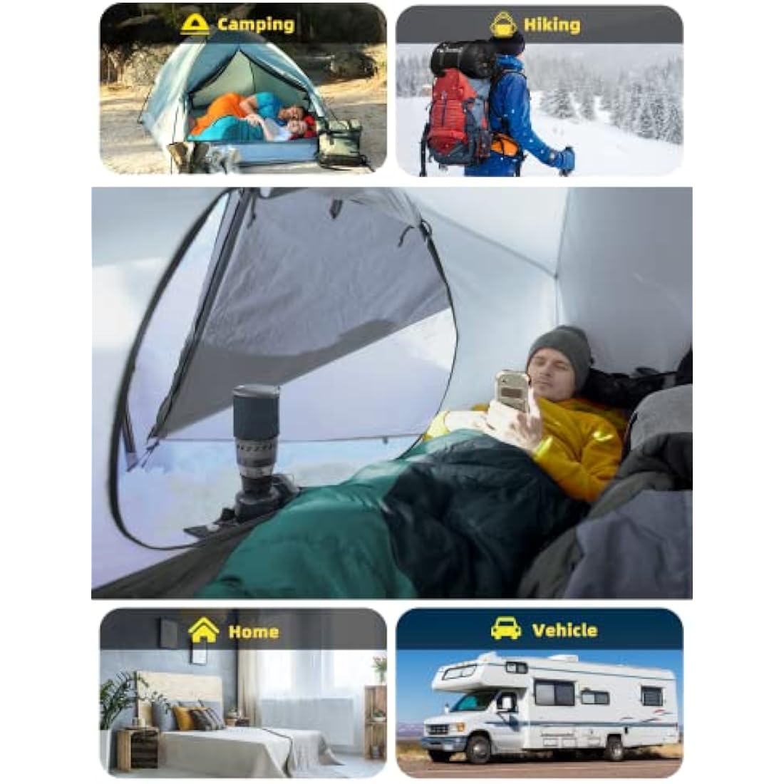 Bessport Sleeping Bag, 4 Seasons 0°C Sleeping Bag, Small Pack Size & Ultralight Outdoor Sleeping Bag, Mummy Sleeping Bag for Camping, Travel, Outdoor and Tent