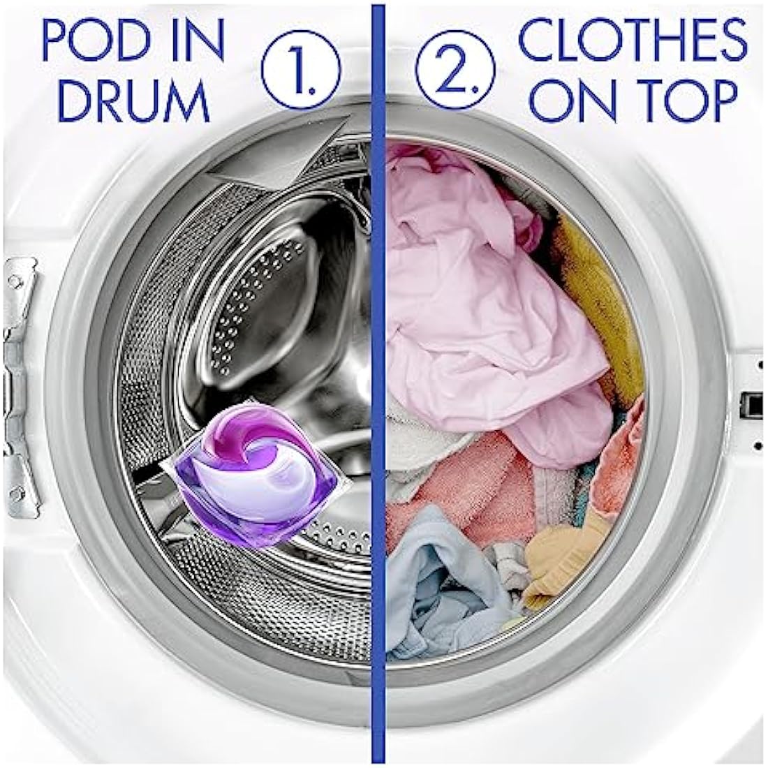 Bold All-in-1 PODS® Laundry Capsules, 108 Washes (54 x 2), Lavender & Camomile – Brilliant Cleaning with Built-in Fabric Softener