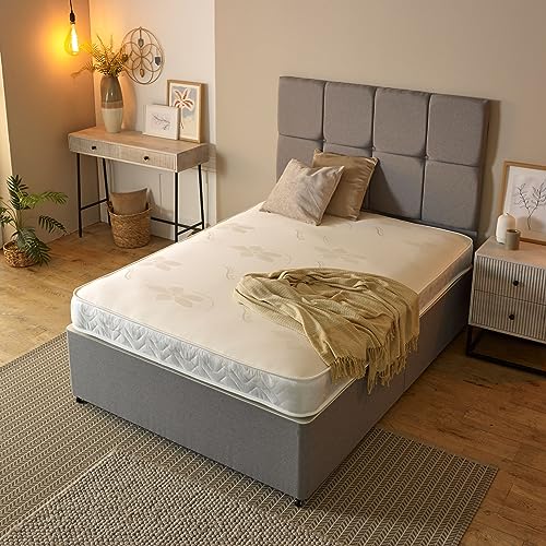 Starlight Beds Stress-Free Small Single Mattress, Value Sprung Small Single Memory Foam Mattress, Soft, White, 18cm Deep. 2ft6 x 6ft3 (75cm x 190cm)