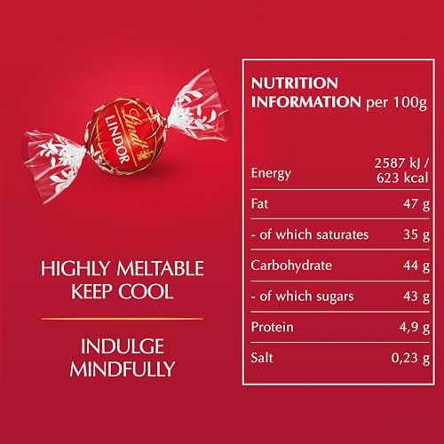 Lindt Lindor Milk Chocolate Truffles Bag - Approx 80 balls, 1kg - Chocolate Truffles with a Smooth Melting Filling - Gift Present or Sharing Box - Easter, Birthday, Congratulations