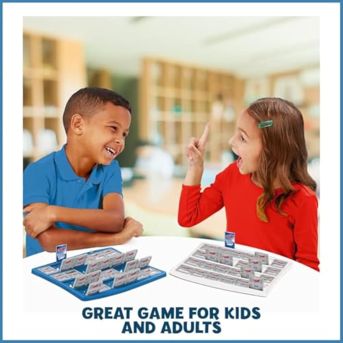 Winning Moves World Football Stars Guess Who? Board Game, Play with Messi, Ronaldo, Harry Kane, Neymar, Salah and Foden, easy to set up 2 player game for ages 6 plus , great gift for football fans