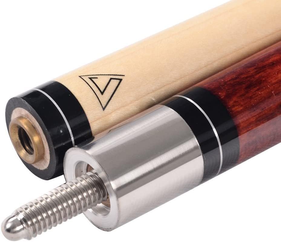 CUESOUL 58 Inch 19 Oz 1/2 Jointed Maple Billiard Pool Cue (CSTB005U)