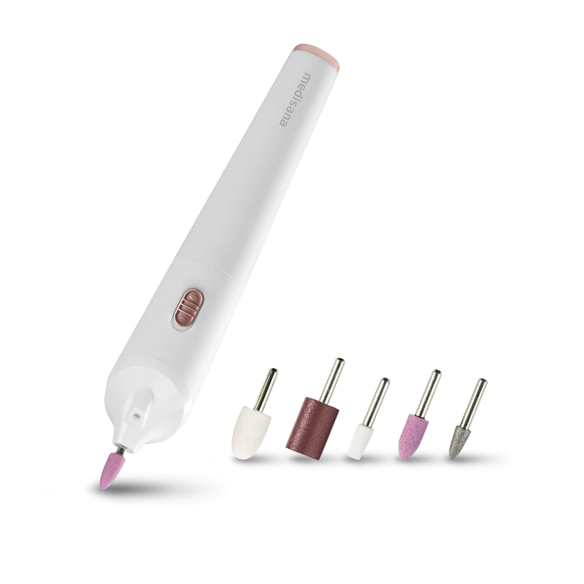 medisana MP 900 electric manicure & pedicure kit, nail file, nail drill and callus remover, nail care set for hand and feet and treatment of nails,