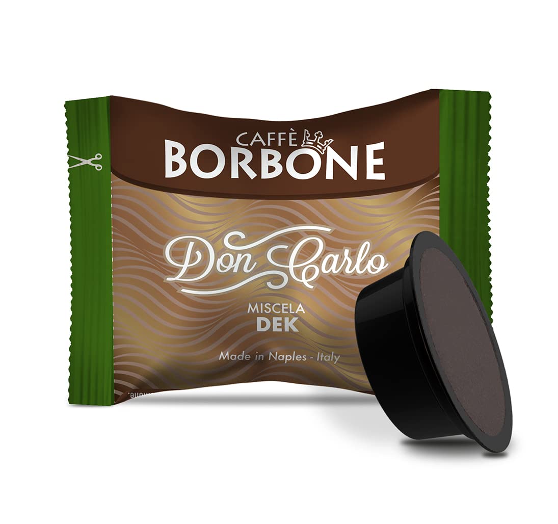 Caff? Borbone Don Carlo, Dek Decaffeinated Coffee Blend - 100 Capsules - Compatible with Lavazza?* A Modo Mio?* coffee machines for domestic use