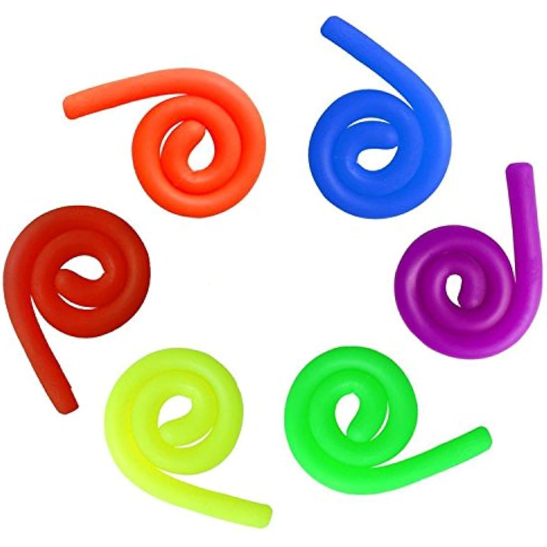 Colorful Sensory Fidget Stretch Toys Helps Reduce Fidgeting Due to Stress and Anxiety for ADD, ADHD, Autism (12 Pack)