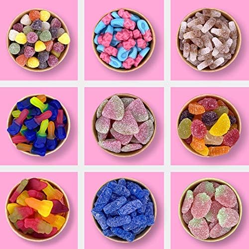 Rubydoobys Vegan Sweets Pouch - Huge Variety of Quality Vegan and Vegetarian Friendly Pick & Mix Sweets in Eco Packaging