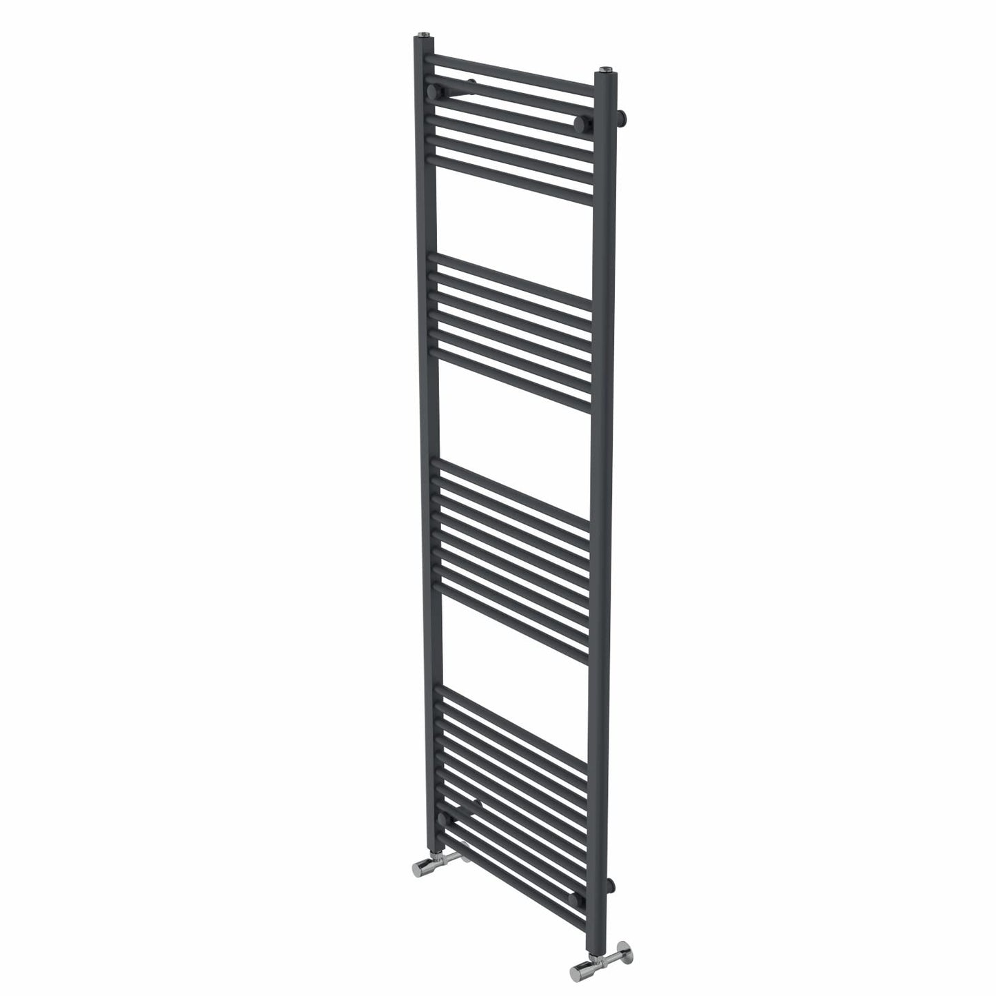 Warmehaus Straight Bathroom Heated Towel Rail Warmer 1800x600mm Anthracite