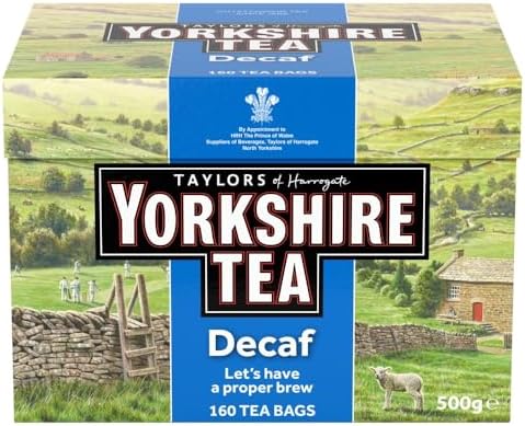 Yorkshire Tea Decaf, 6 Boxes of 160 Tea Bags (Total 960 Tea Bags)