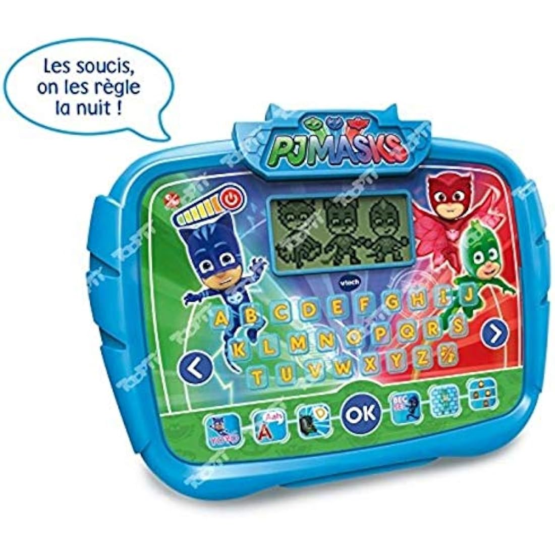 VTech Pyjamasques Super Educational Tablet, Version FR, 3-7 years, Tablet Form Factor, Multi Color
