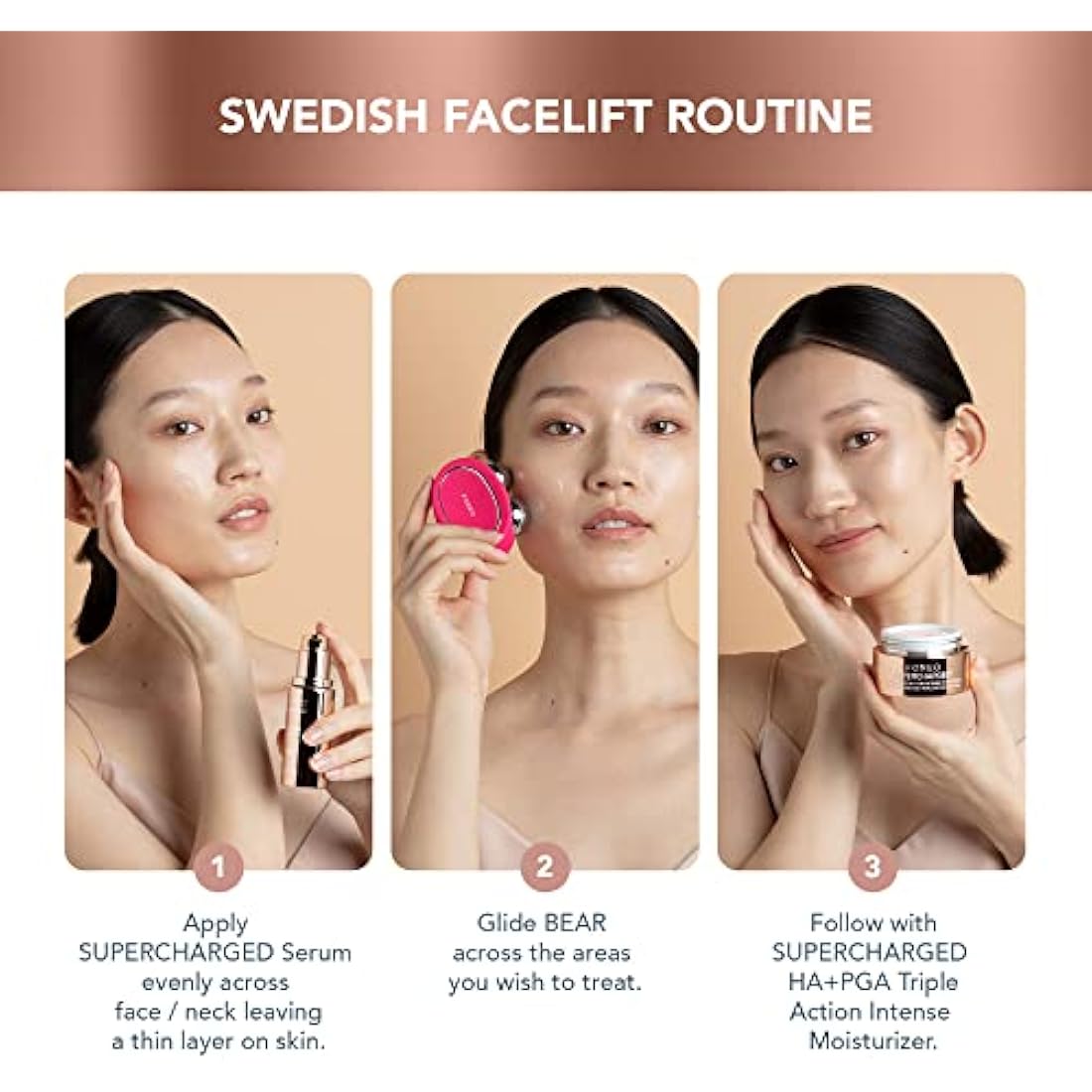 FOREO SUPERCHARGED SERUM 2.0 - Anti-aging Face Serum - Conductive Gel - Moisturizing Face Care - Hyaluronic Acid & Squalane - Vegan & Cruelty-free - All Skin Types - 30ml