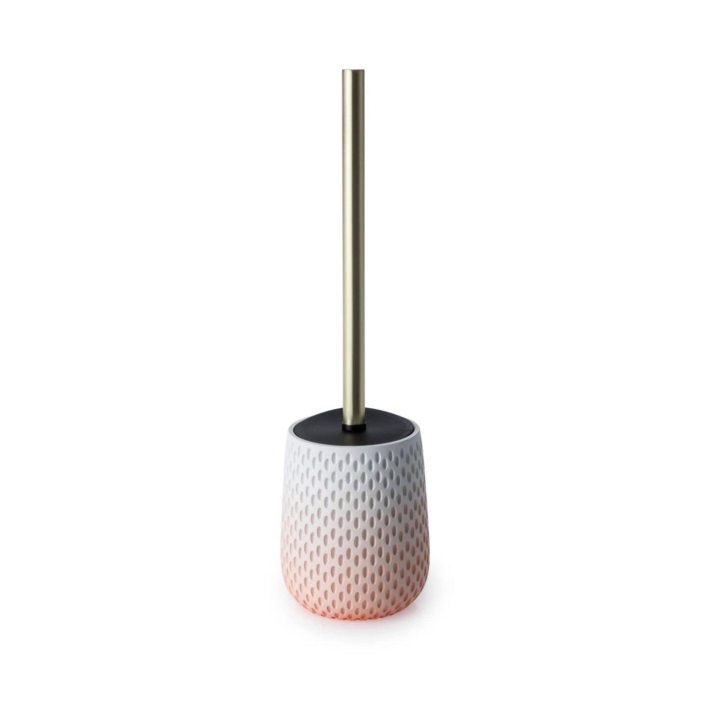 Blue Canyon Milano Pink Toilet Brush for Bathroom, Flexible Toilet Bowl Plastic Brush Head with Silicone Bristles for Deep Cleaning, Compact Size