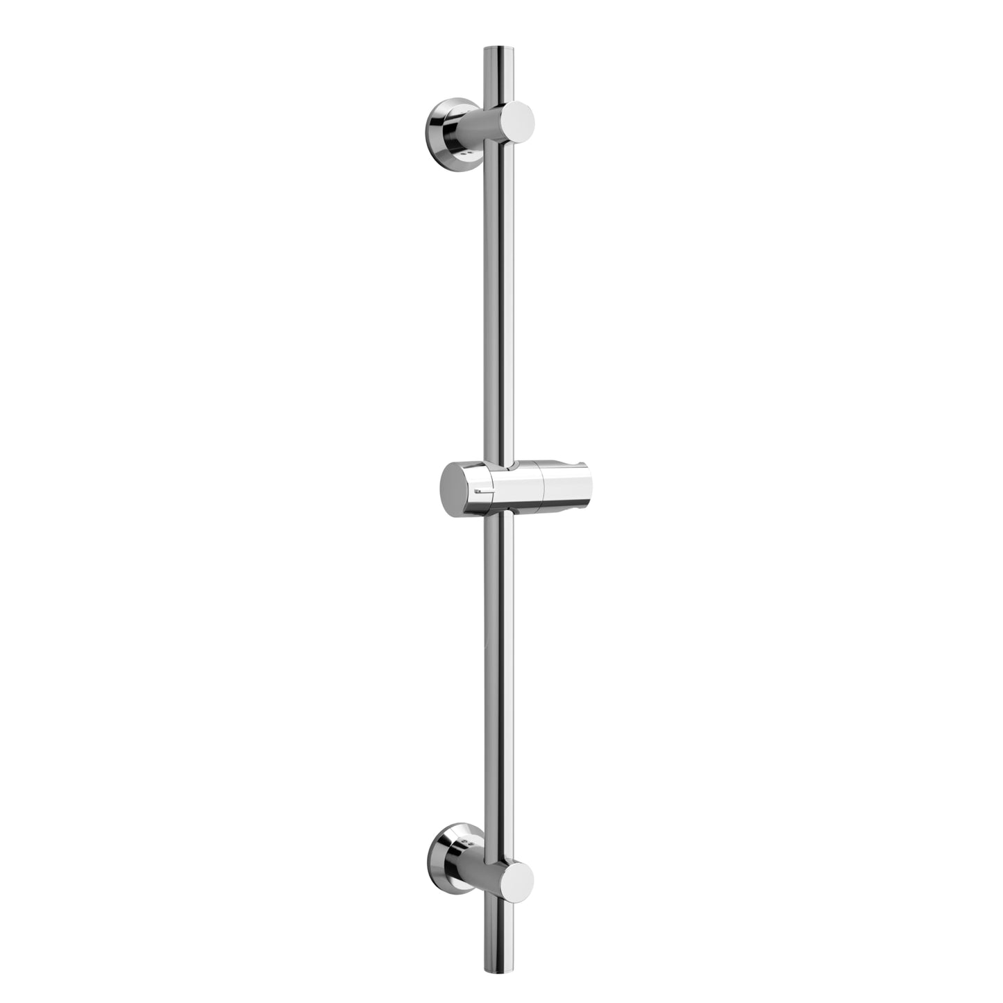 G?rbach Stainless Steel Shower Wall Rail with Variable Fixings - 70 cm Chrome Shower Head Holder