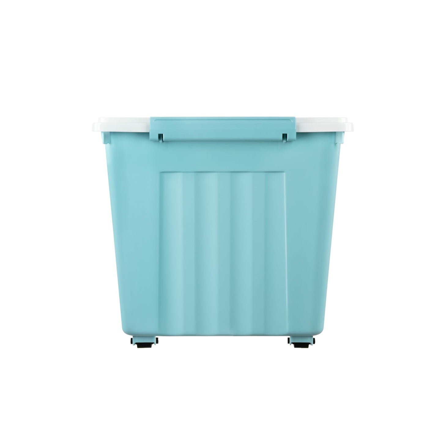 Cetomo 55L*3 Storage Boxes with Lids, Plastic Storage Box with Wheels and Secure Side Latches, Stackable & Nestable Organizer for Home, Office