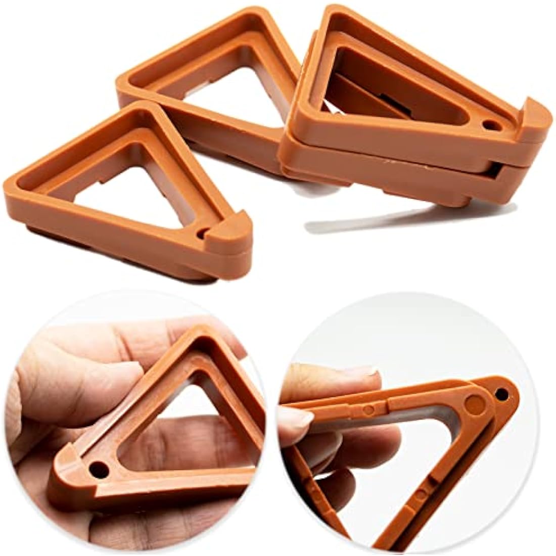 SZXMDKH 24 Triangle Toes Plant Pot Feet - Invisible Risers & Lifters for Terracotta & Other Pots - Indoor & Outdoor Use