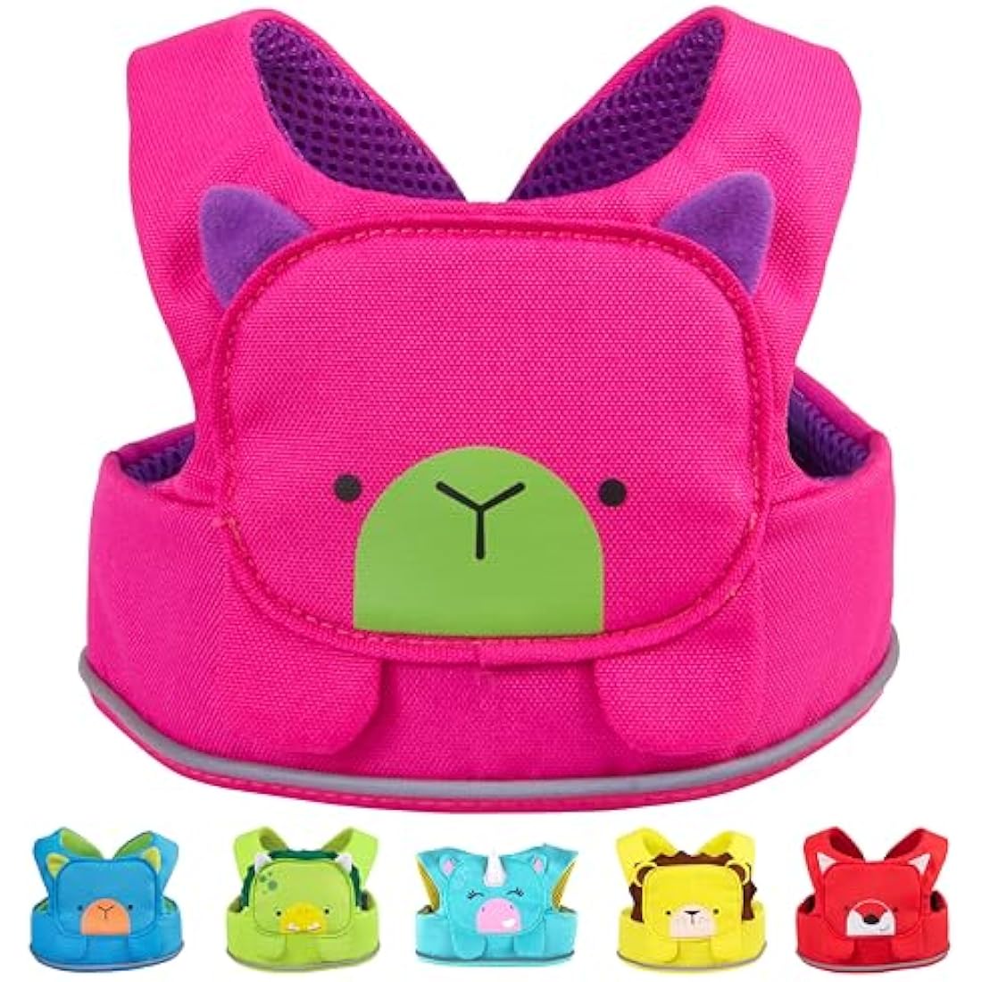 Trunki ToddlePak - Fuss Free Baby Walking Reins and Toddler Safety Harness – Betsy Bear (Pink)