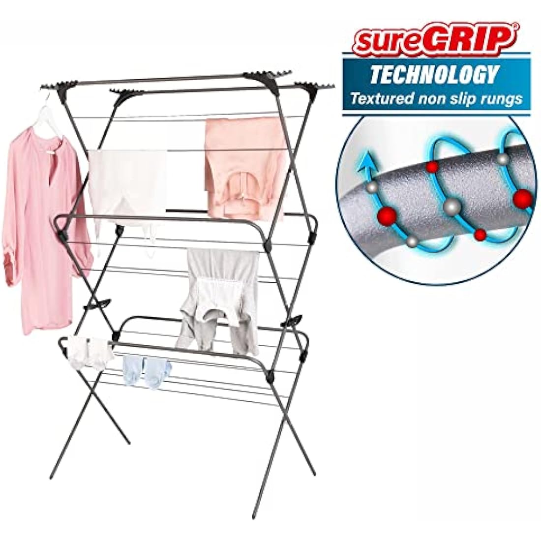 Minky Premium Sure Grip Extra Wide 3 Tier Airer